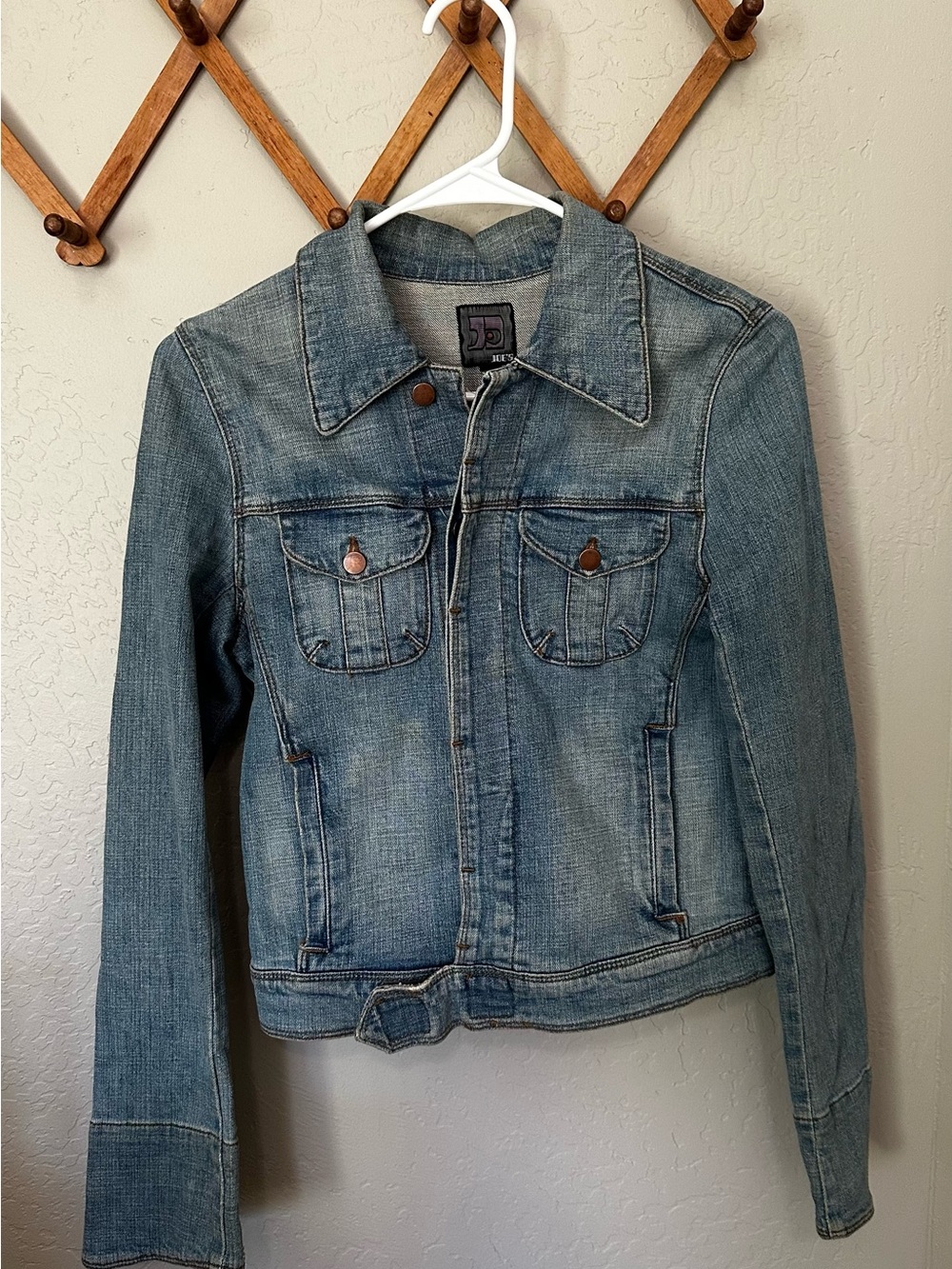 Joe's Jeans Light Blue Washed Denim Jacket Y2K Moto
